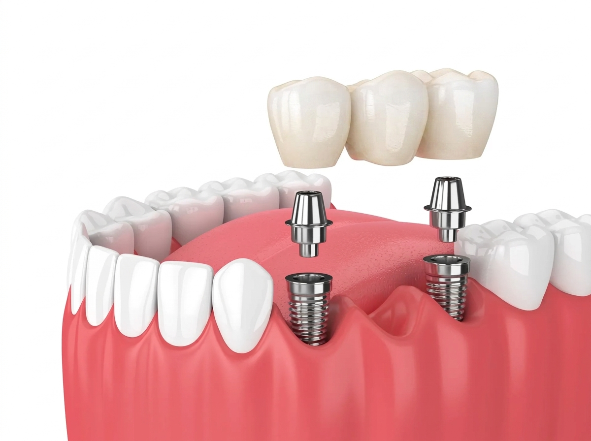Multiple missing teeth implant options